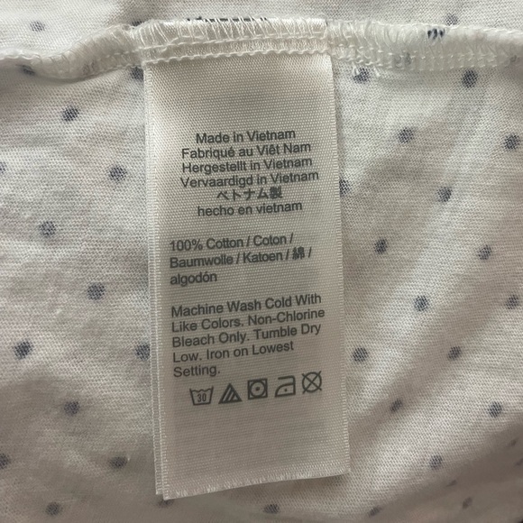 J Crew polka dot racer back tank and op. Cotton with adjustable straps. - Picture 5 of 5